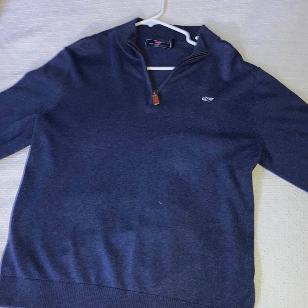 Navy blue vineryard vines 1/2 sweater